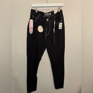 New Black Pastel Women's Jeans Hyperstretch Size 18